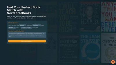 NextThreeBooks - AI Tool