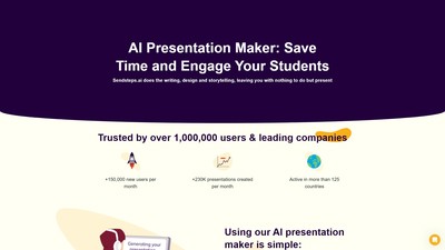 Sendsteps.ai: First AI Presentation Tool - AI Tool